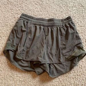 Lululemon green athletic shorts